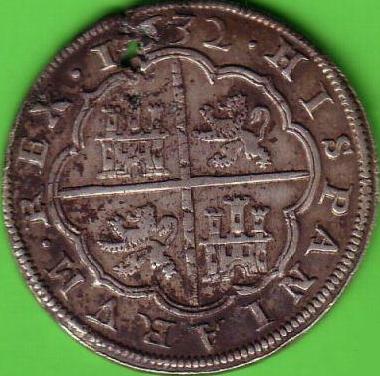 Reaal 1632 Philippus IIII Munt
